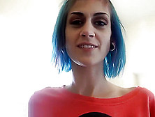 Emo Girl With Blue Hair Pov Blowjob And Sex