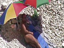 Horny Nudists Caught Having Sex On Voyeur Beach