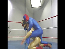 Hero Blue Lightning Unmasked Disrobed Defeated By Villain Mysterio