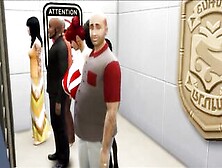 Red Head Wife Screwed In Elevator By Ebony Stranger