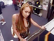 Hot Little Stripper Babe Got Paid To Bang At The Pawnshop