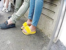 Sexy Feet In The Street