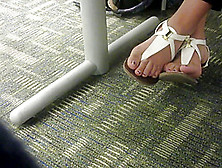 Sexy Indie Crossed Sandal Feet