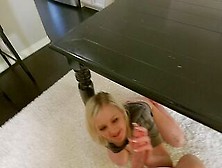Hot Blonde Grabs Brother's Cock For A Little Sexual Fun