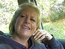 Naughty Mature Robyn Ryder Spreads Her Legs In The Car To Play