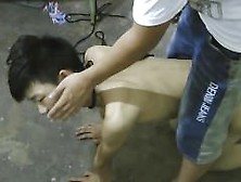 Slim Asian Boy Slave Doggy Trainning