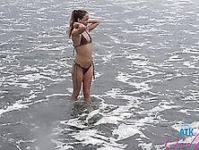 Tattooed Hottie Summer Vixen Showing Her Body In A Bikini