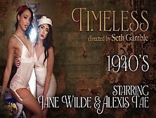 Enjoy The 1940's With Jane Wilde & Alexis Tae Getting Fucked