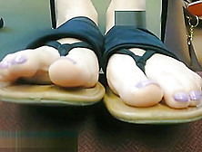 Amber's Long Flexible College Feet