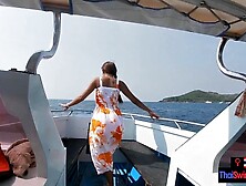 Rented A Boat For A Day And Had Sex On It With His Japanese Teeny Gf