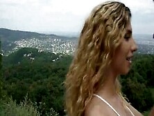 Curly Hottie Ass Fucked By A Big Cock On Terrace