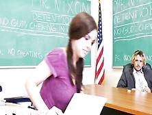 Young Teen Dillion Harper Squirts All Over Teachers Cock In Detention