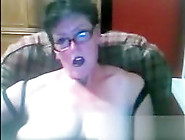 Granny And Her Performance On Webcam Skype