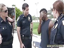 Shemale Cop Black Suspect Taken On A Harsh Ride