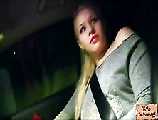 Sexy Russian Blonde Hitch Hikes Her Way Home And Has Sex In Car