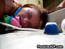 Tied Up Teeny Gf Punished And Jizzed!