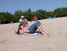 Real Beach Nudist Voyeur Pussies Stretching On The Sand