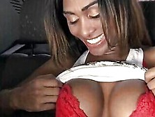 Sexy Brazilian Tranny Take A Dick In Ass