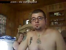 Nerdy Fat Couple Makes Their First Sextape In Various Positions With Creampie On The Bedroom Floor