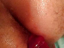 Giving My Hubby Close Up First Time Painful Anal With Dildo And Swallowing With Mouth Cream Pie