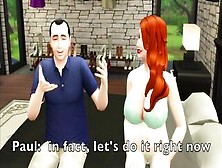 Sims Four: Huge Tit Red Haired Milf Cuckolds Her Hubby