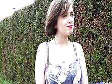 19 Year Older Elena Gets Anal Pounded Inside Her Parents Garden