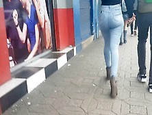 Candid Big Bubble Ass Girl In Tight Jeans