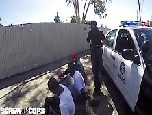 Screw The Cops - White Female Cop Fucked By Three Bbc