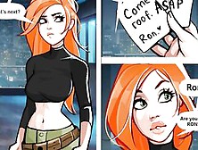 Kim Possible - Dyke Three-Way With Ron And Shego - Animated Comic Xxx Parody