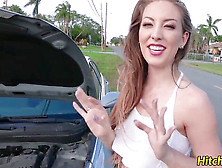 Hitchhiking Tart Jessie Wylde Picked Up And Romped In Pov