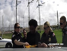 Horny Cops Love Getting Their Pussy Licked And Fucked By A Black Rapper That They Just Arrested.