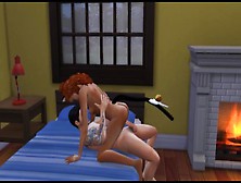 Jumped On The Member Of Her Favorite Teacher After Graduation | Sims Four Sex