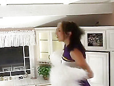Cheerleader Gets Eaten And Fucked By Friends Daddy