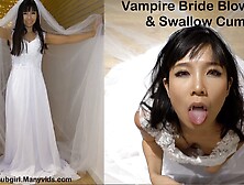 Vampire Bride Blowjob & Swallow Cum - 4K