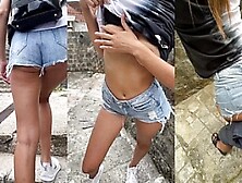 Teen Almost Caught Fucking In Tourist Hotspot - Risky Public Sex
