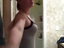 Girl Girl Loves To Dance And Touching Her Big Natural Tits