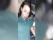 Skinny White Girl Eye Rolling Orgasm In Sleeper Truck