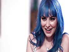Spin The Bottle Ends On Big Cock For Blue Haired Big Boobed Teen Jewelz Blu