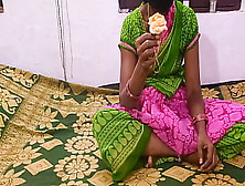Indian Attractive Ex-Wife In Green Saree Hd Xxx