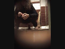 Voyeur View Of Girl Pissing In Bathtub