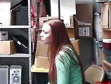 Busty Teen Shoplifter Sucks And Fucked By Store Security