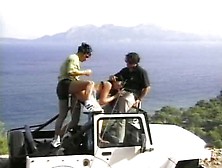 Couple Fucks In A Jeep Driving Around
