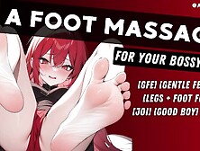 [F4M] A Foot Massage For Your Bossy Gf | Soft Femdom Asmr Audio Roleplay