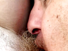 Eating Wife’S Hairy Blonde Pussy