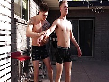 Gay Hoopla - Oily Backyard Wrestling With Chase Arcangel And Ryan Love