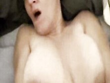 Old With Gigantic Saggy Tits Bouncing And Gets Her Vagina