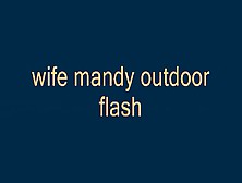 Wife Flashing Outdoors Enhanced