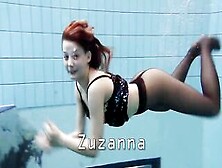 Zuzanna Swims Naked And Horny Inside The Pool