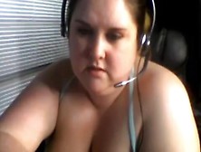 Bbw Gets Off While Working From Home