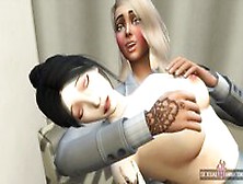 Heavily Tattooed Girls Have Lesbian Sex - Sexual Hot Animations